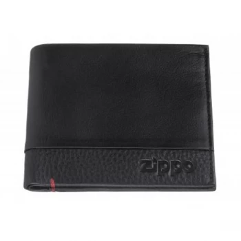 image of Zippop Black Nappa Leather Credit Card Wallet (10.5 X 9 x 1.5cm)