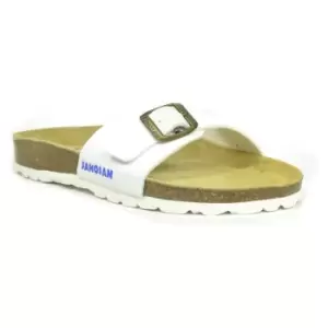 image of Sanosan Womens/Ladies Malaga Sano Sandals (4 UK) (White/Brown)