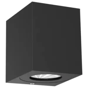 Image of Canto kubi LED Dimmable Outdoor Up Down Wall Lamp Black, IP44, 2700K