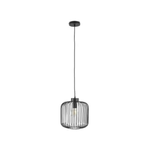 Image of Matt Black Metal Wire Pendant