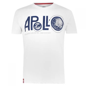 Image of Alpha Industries Apollo 11 Anniversary T Shirt - White 09