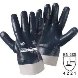 image of L+D Cross-Nitril 1452 Nitrile butadiene rubber Protective glove Size 10, XL EN 388 CAT II 1 Pair