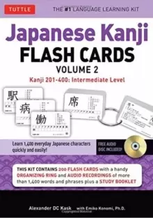Image of Japanese Kanji Flash Cards Kit Volume 2 : Kanji 201-400: JLPT Intermediate Level: Learn 200 Japanese Characters with Native Speaker Online Audio, Samp
