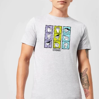 Image of Ed, Edd n Eddy Heads Mens T-Shirt - Grey - XS