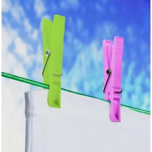 Image of SupaHome Plastic Clothes Pegs 78mm Pack 0f 24