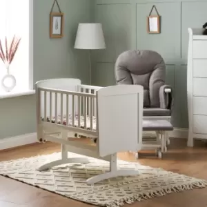 Image of Obaby Gliding Crib, White Pine White