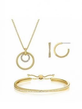 image of Buckley London Buckley London Cleo Earring Pendant And Bracelet Jewellery Gift Set Free Gift Bag