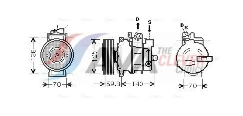 Image of Air conditioning compressor AVA COOLING SYSTEMS AIAK295