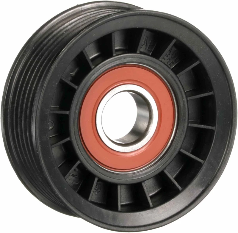 Image of GATES T36398 Idler Pulley Micro-V UNIQUE FIT, with grooves Plastic Deflection/Guide Pulley,v-ribbed belt (312)