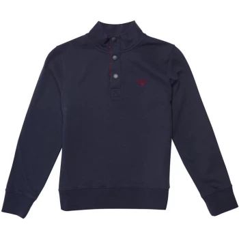Image of Barbour Barbour International half Snap Knit Junior - Navy NY91
