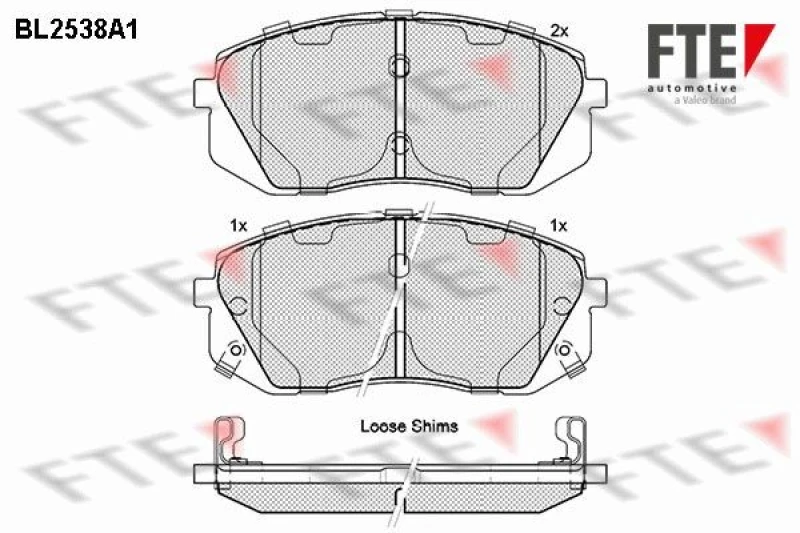 Image of Brake pad set FTE 9010790