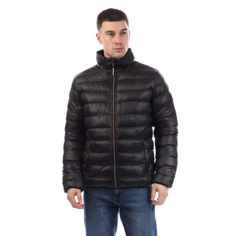 Image of Duck and Cover Shemmy Two Quilted Jacket Black male S
