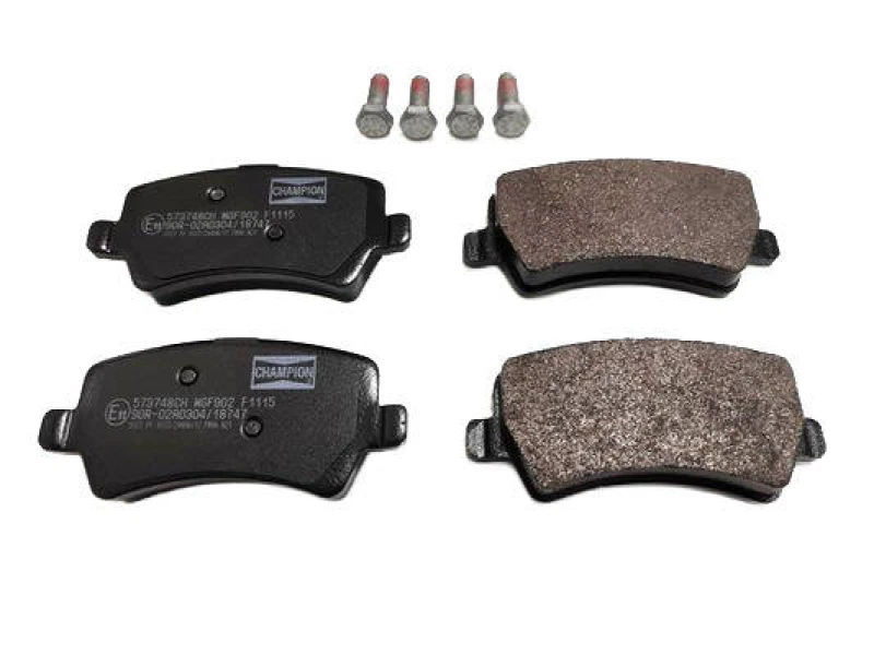 Image of CHAMPION 573748CH Brake pad set not prepared for wear warning indicator Brake Pad Set,disc brake (402)