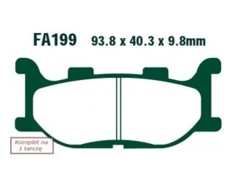Image of EBC Brakes FA199V Brake pad set Brake Pad Set,disc brake (402)