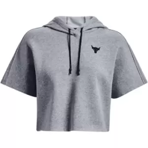 Image of Under Armour Amour Project Rock Fleece Hoodie Ladies - Grey