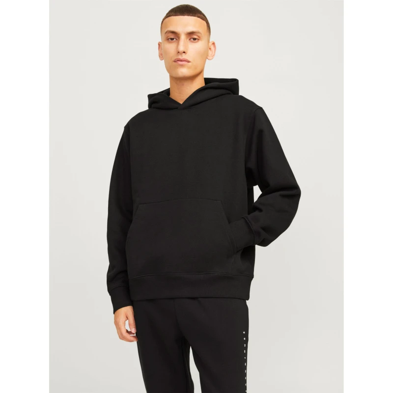 Image of Jack and Jones Urban Edge 400 GSM Hoodie Mens Black male XL