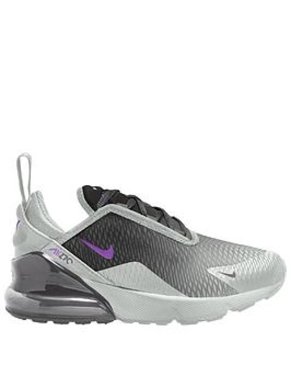 Image of Nike Air Max 270 Childrens Trainers - Purple Male C13