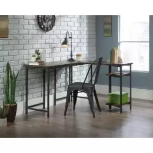 Image of Teknik Industrial Style L-Shaped Smoked Oak Effect Home Office Desk