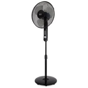 image of Black & Decker 16" Pedestal Fan with 2 Hour Timer - Black