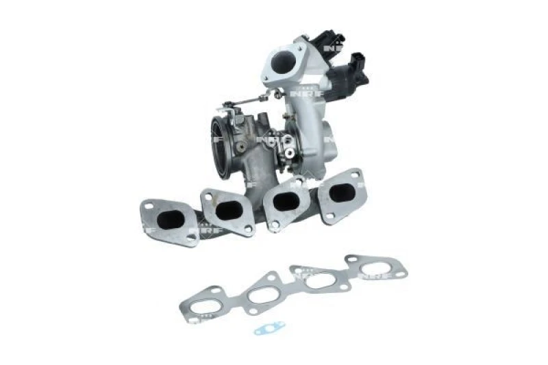 Image of NRF 90010231 Turbocharger with gaskets/seals, with exhaust manifold Charger,charging system (2234)