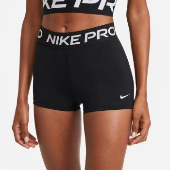 Image of Nike Pro Three Inch Shorts Ladies - Black