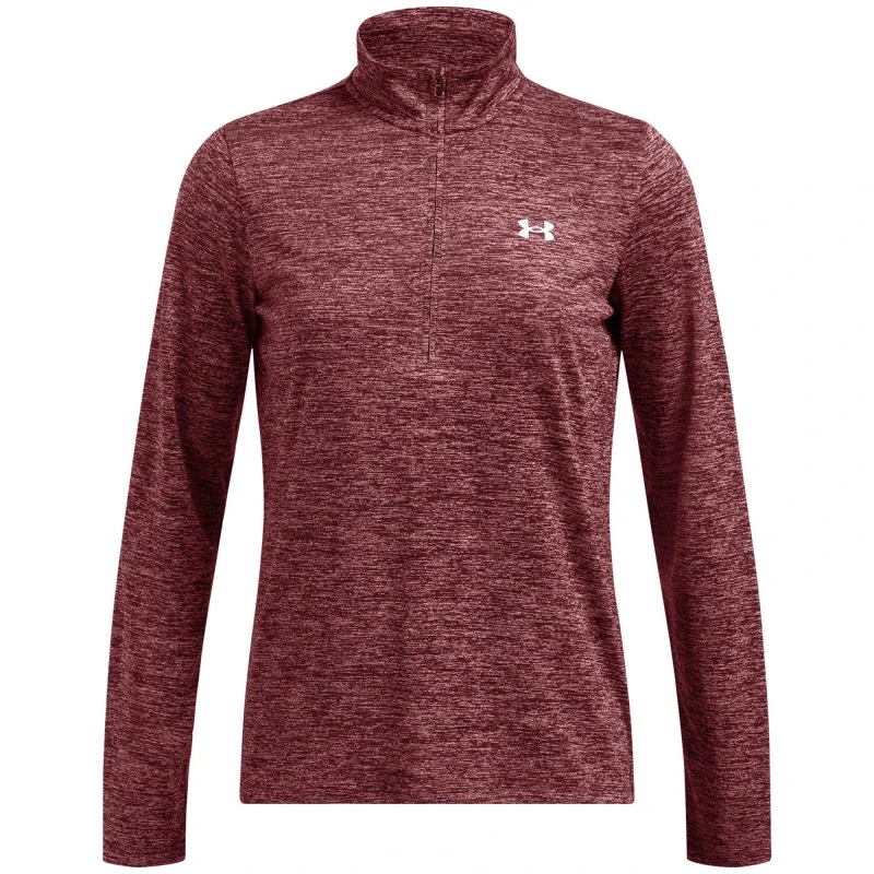 Image of Under Armour Tech Half Zip Top Womens Cardinal female 10 (S)