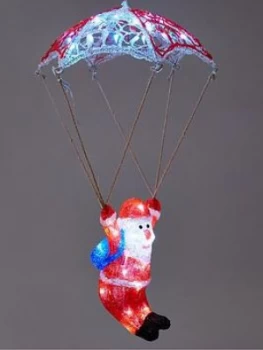 Image of Festive Light-Up Parachuting Santa
