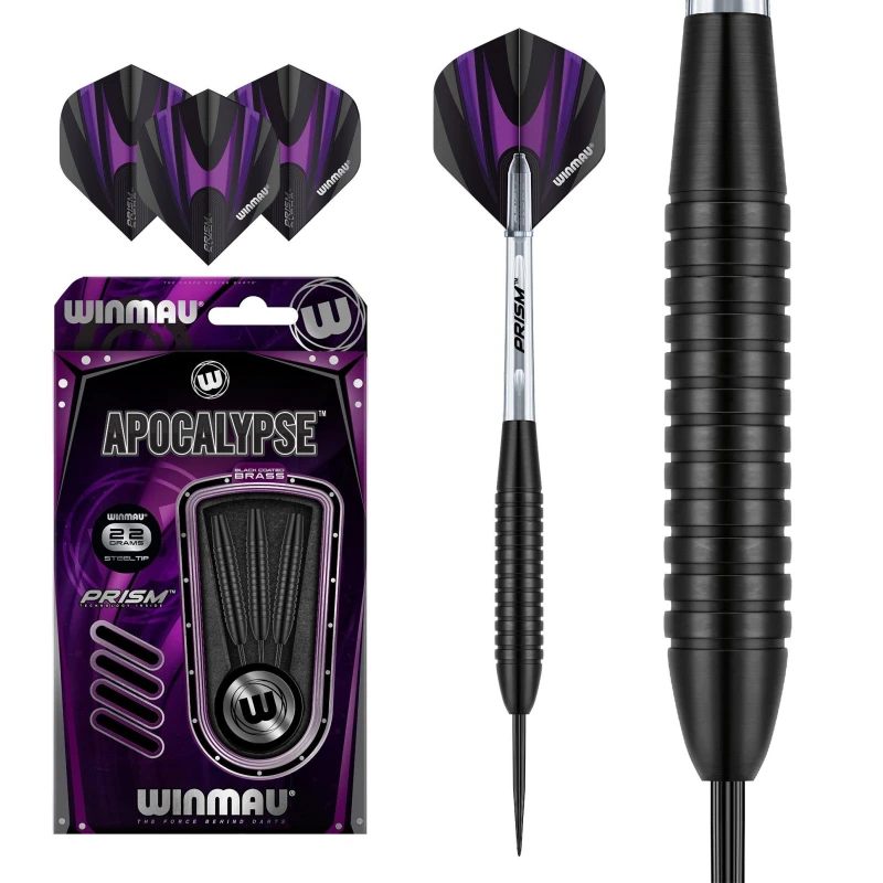 Image of Winmau Apocalypse Brass Darts - Black One Size
