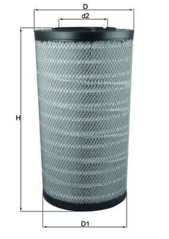 Image of Air filter MAHLE LX 2838