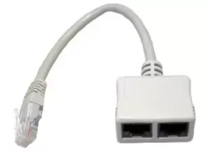 image of Cables Direct RJ-ECON network splitter White