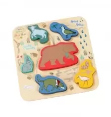 Image of Bear Hunt Wooden Shape Puzzle