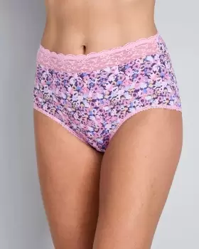 Image of 5 Pack Cotton Lace Full Knickers