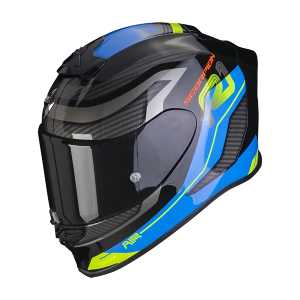 image of Scorpion Exo-R1 Evo Air Vatis Black-Blue Full Face Helmet L