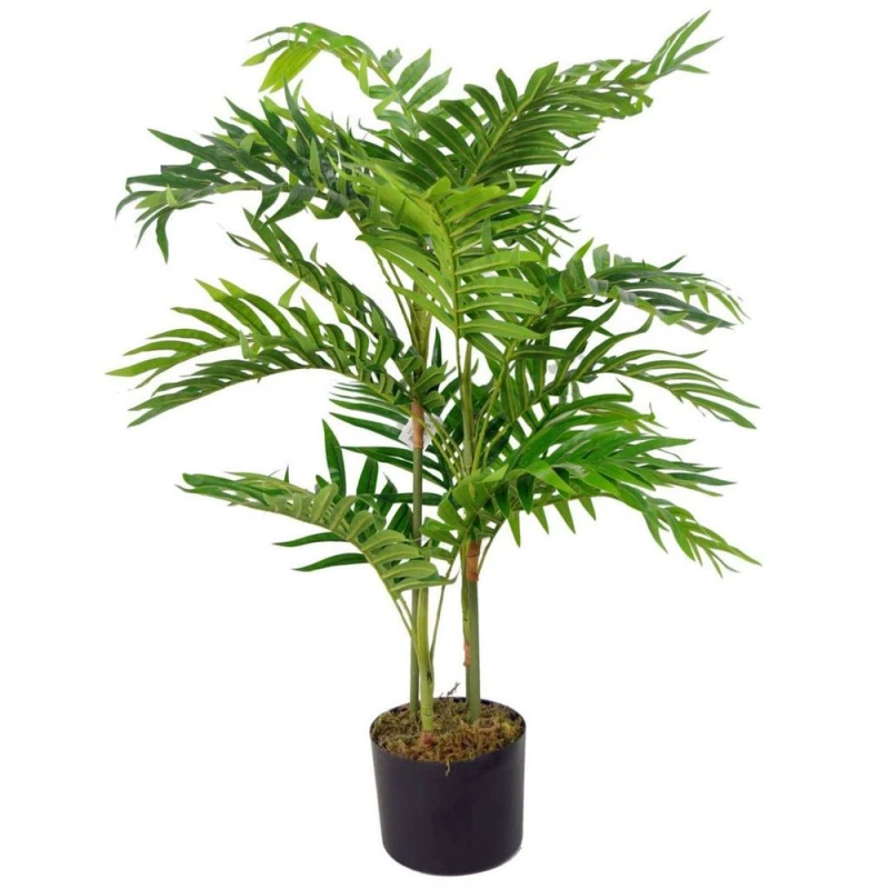 Image of Leaf 80cm Leaf Design UK Large Realistic Artificial Palm Tree Areca Green unisex