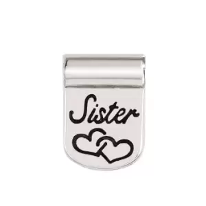 Image of Nomination SeiMia Silver Sister Plate Pendant Charm