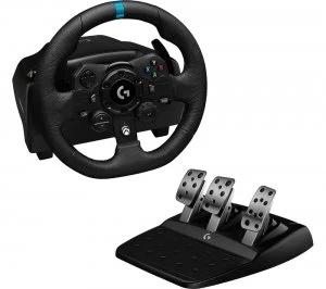 image of Logitech TrueForce G923 Racing Wheel and Pedals for XBox