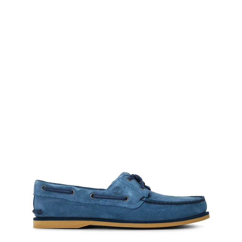 Image of Timberland Mens Boat Shoes Med Blue Suede male 6.5 (40)