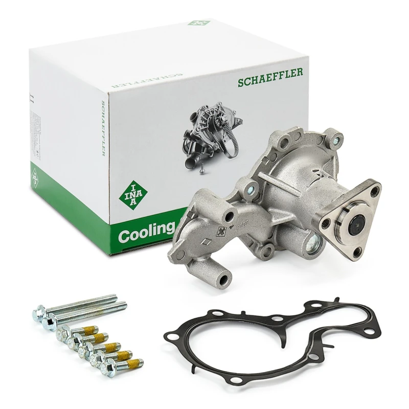 Image of INA 538 0266 10 Water pump for V-ribbed belt use, with gasket/seal Water Pump (1260)