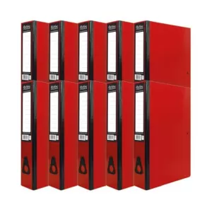 image of Pukka Brights Box File Foolscap Red Box of 10