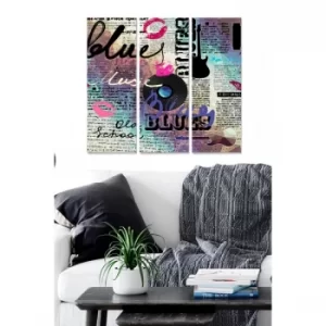 Image of MDF100196442 Multicolor Decorative MDF Painting (3 Pieces)