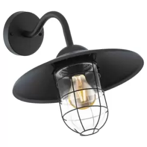 image of Eglo Melgoa Exterior Wall Light - Black