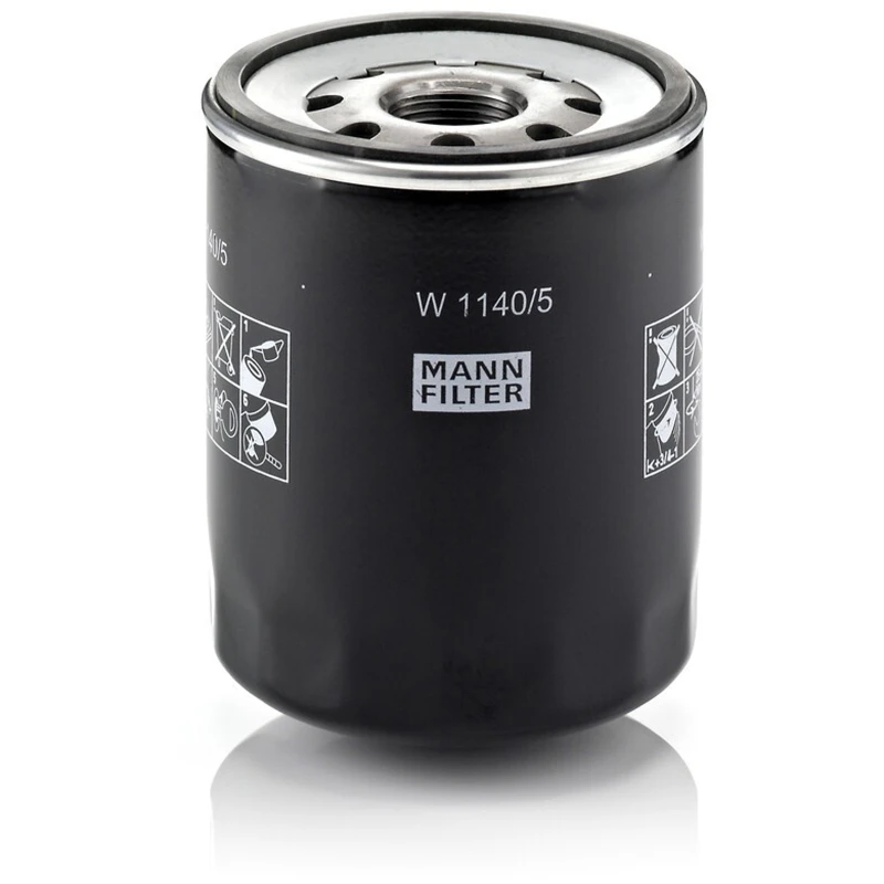 Image of MANN-FILTER W 1140/5 Oil filter Spin-on Filter, with one anti-return valve Oil Filter (7)