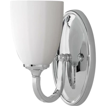 image of Elstead Perry - 1 Light Indoor Candle Wall Light Polished Chrome IP44, G9