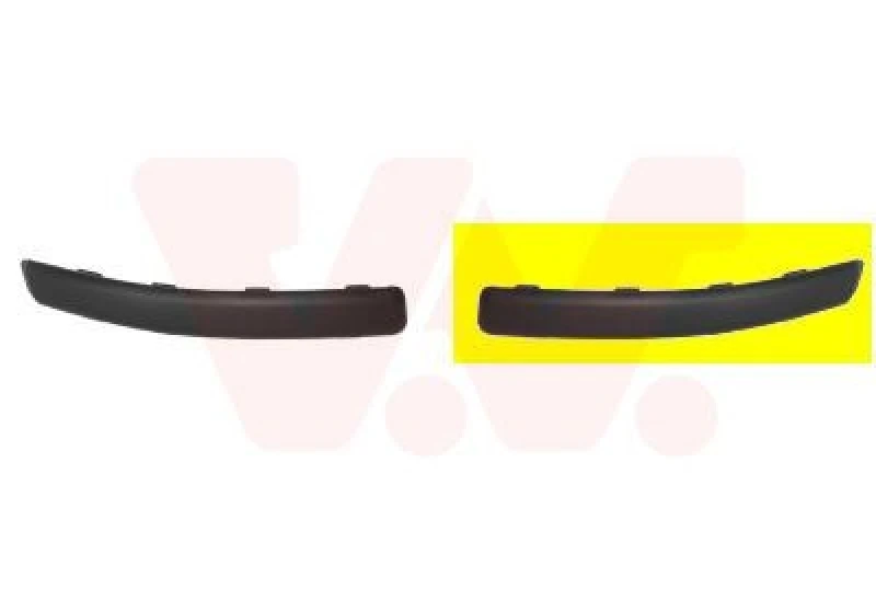 Image of VAN WEZEL Bumper moulding VAN WEZEL 1709581