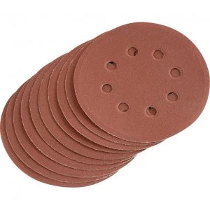 Image of Draper Hook and Loop Sanding Discs 125mm 125mm 240g Pack of 10