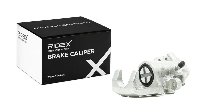 Image of RIDEX 78B0326 Brake caliper Rear Axle, without holder Cast Iron Brake Caliper (78)