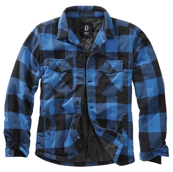 image of Brandit Lumberjacket Between-seasons Jacket Black blue M Men