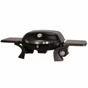 Image of George Foreman Portable Gas BBQ 1 Burner With Side Shelves And Trolley