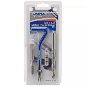 Image of Draper Metric Thread Repair Kit, M8 x 1.25