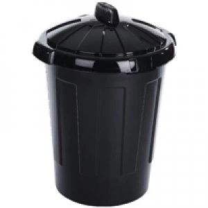 image of Slingsby Dustbin 80 Litre Black 379770 SBY11082